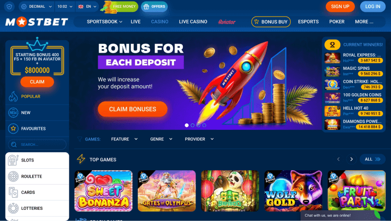 Mostbet p&aacute;gina web