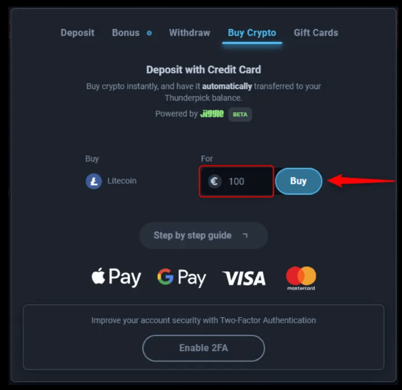Thunderpick p&aacute;gina web