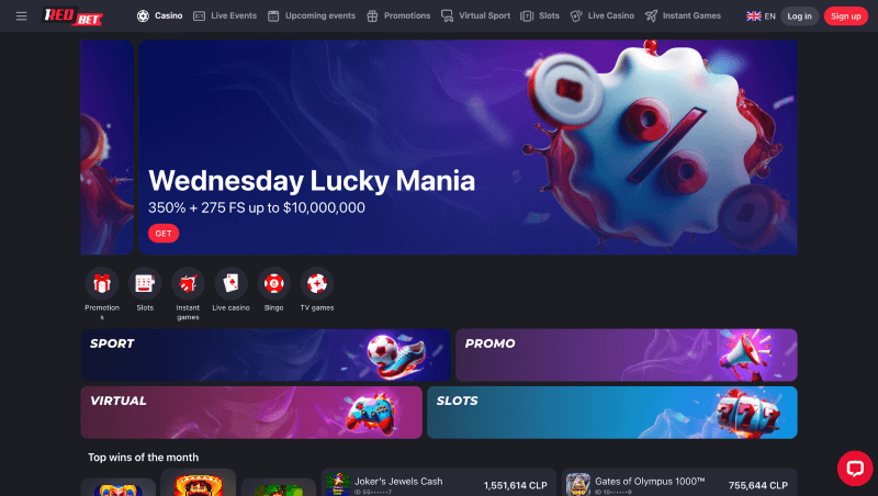 1RedBet p&aacute;gina web