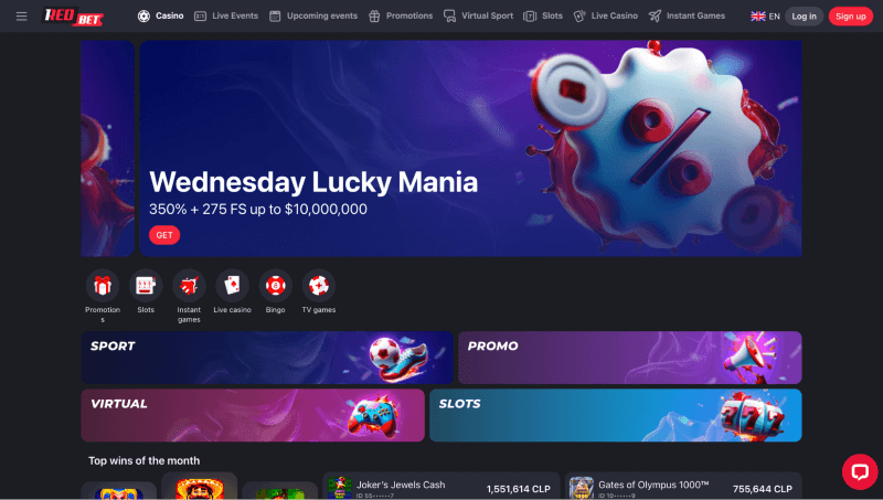 1RedBet p&aacute;gina web