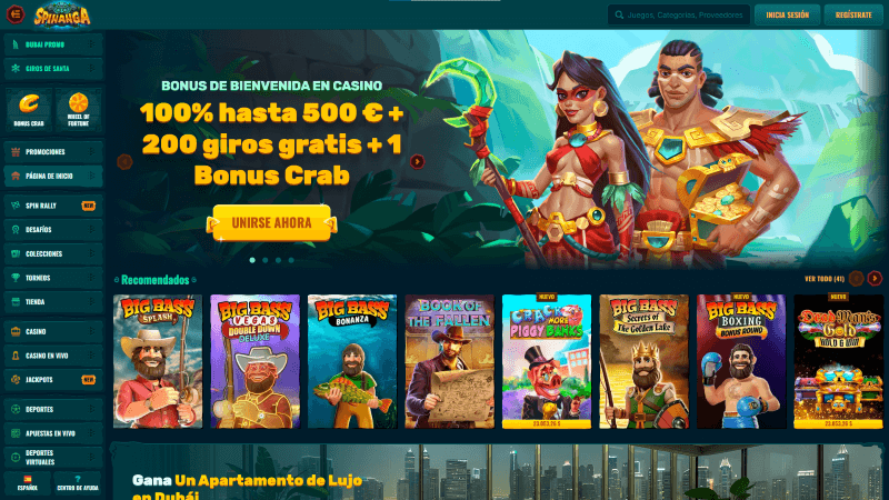 Spinanga p&aacute;gina web