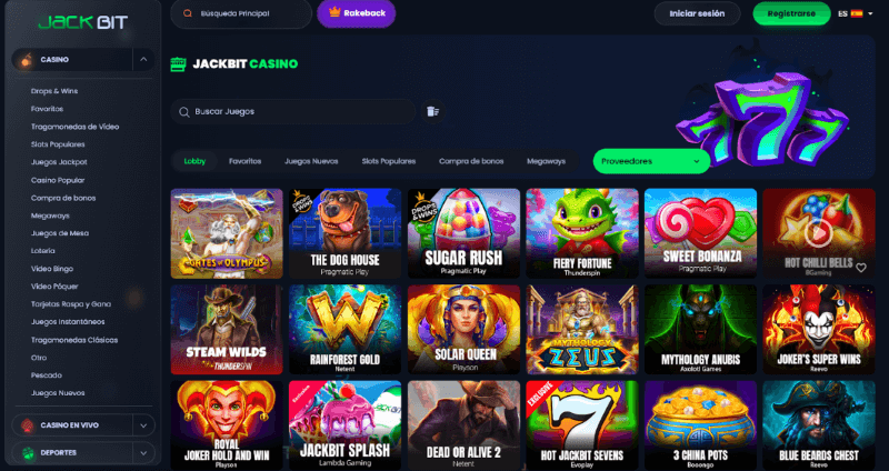 Jackbit p&aacute;gina web