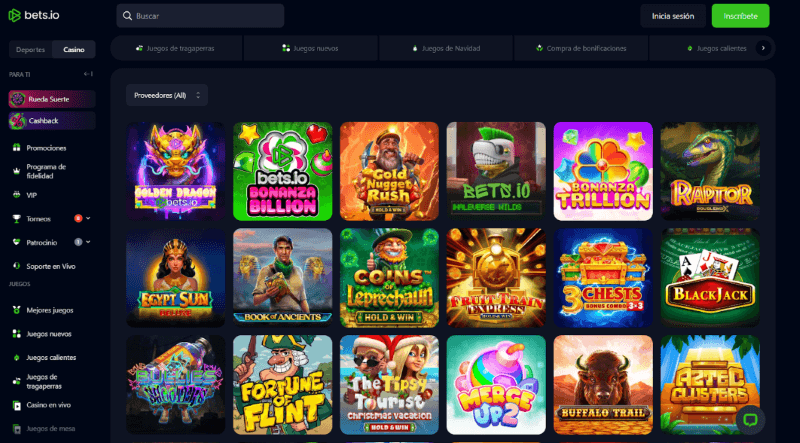 Bets.io p&aacute;gina web