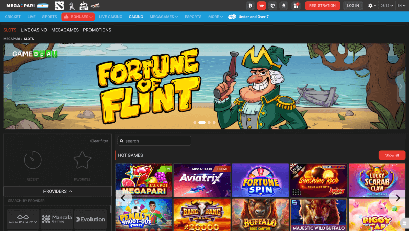 Megapari página web