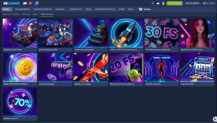 1xCasino p&aacute;gina web