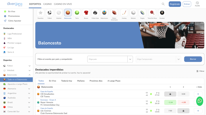 Divergana casino p&aacute;gina web