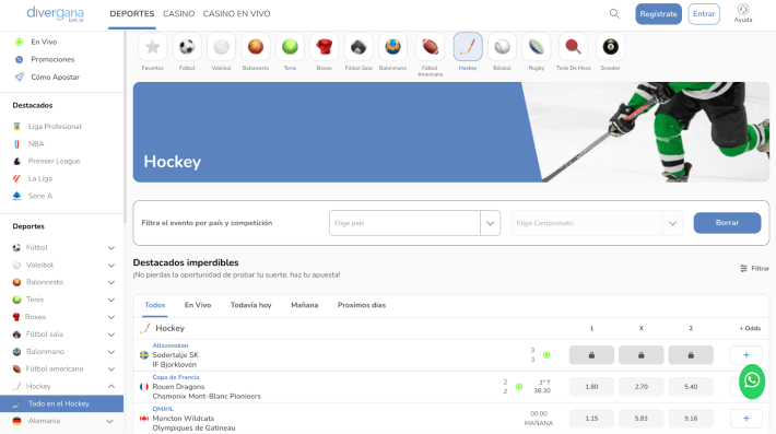 Divergana casino p&aacute;gina web
