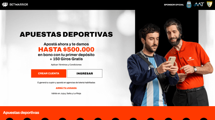 BetWarrior p&aacute;gina web