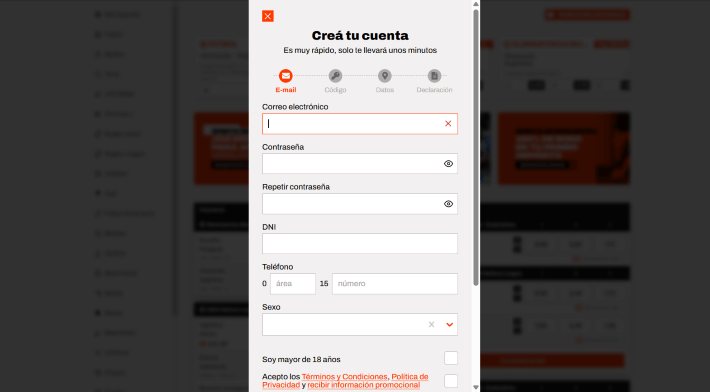 BetWarrior p&aacute;gina web