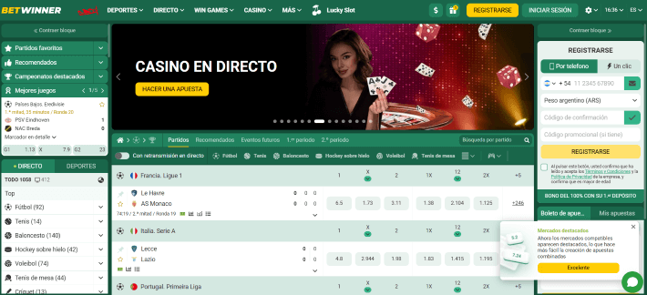 Betwinner p&aacute;gina web