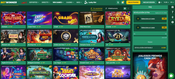 Betwinner p&aacute;gina web