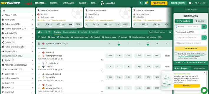 Betwinner p&aacute;gina web