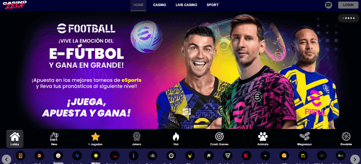 Casino Zeta p&aacute;gina web