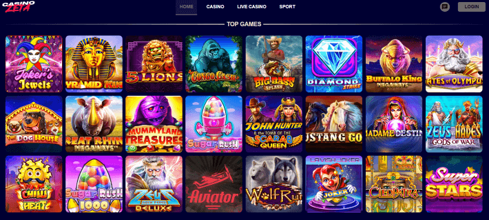 Casino Zeta p&aacute;gina web