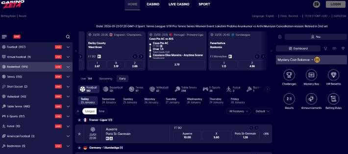 Casino Zeta p&aacute;gina web