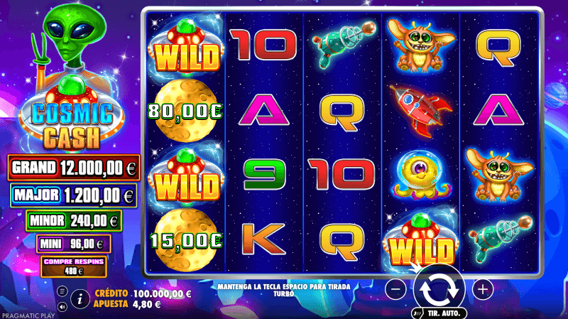 Cosmic Cash página web