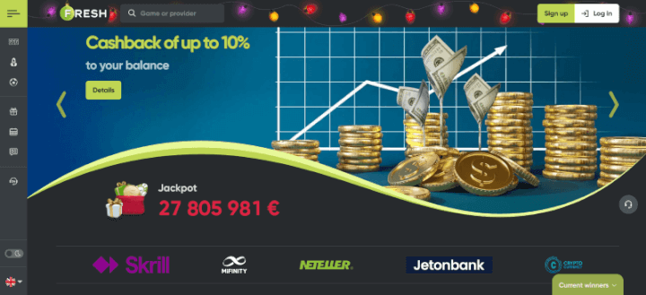 FRESH p&aacute;gina web