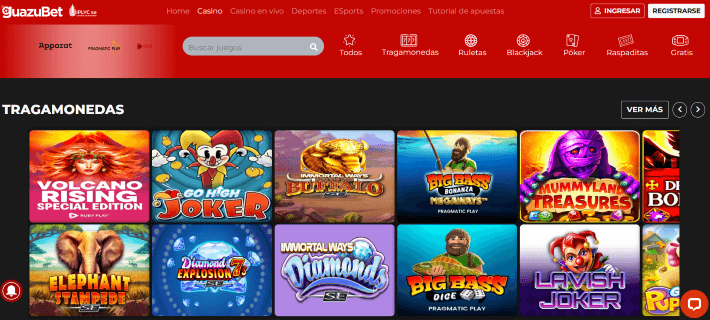 GuazuBet p&aacute;gina web