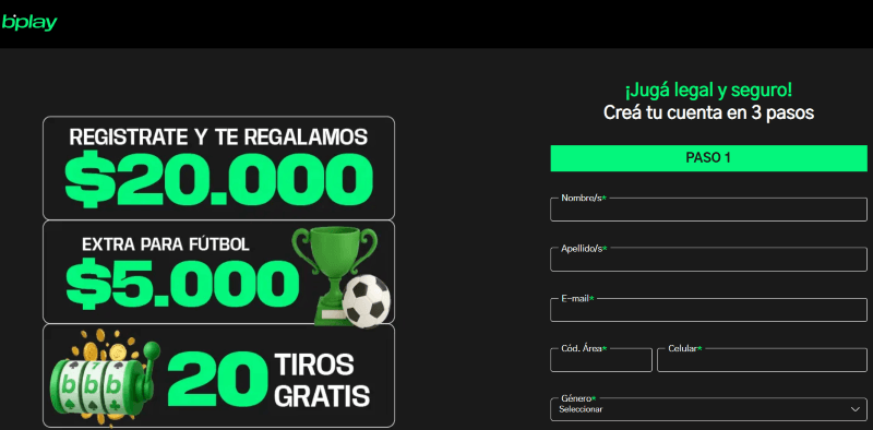 P&aacute;gina web de Bplay