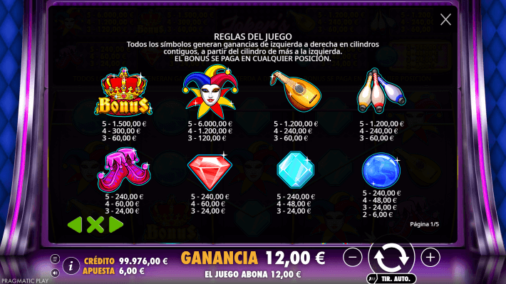 Joker Jewels p&aacute;gina web