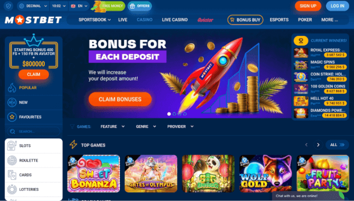 Mostbet p&aacute;gina web