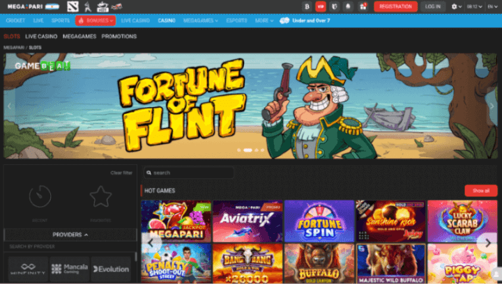 Megapari p&aacute;gina web