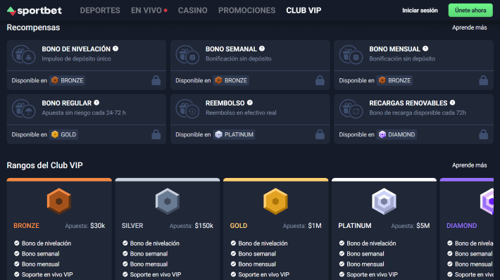 Sportbet p&aacute;gina web