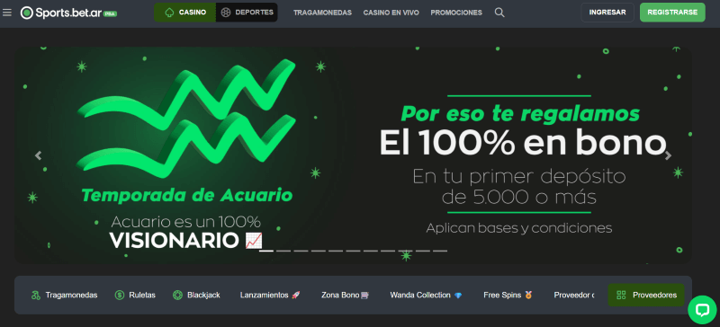 Sportsbet p&aacute;gina web