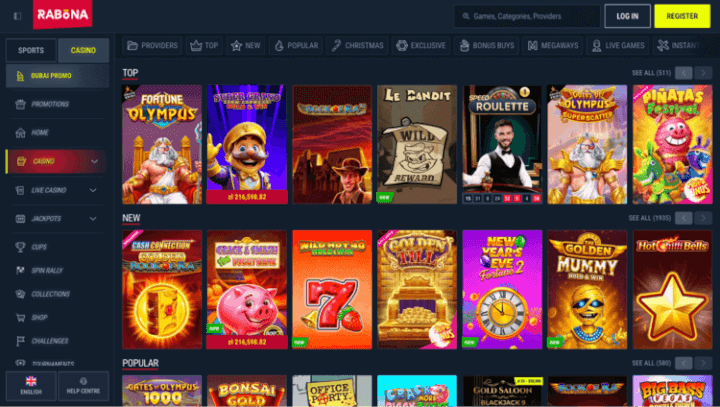 Rabona p&aacute;gina web