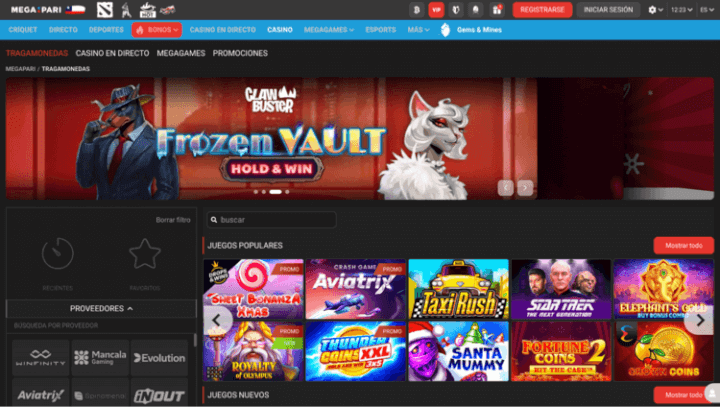 Megapari p&aacute;gina web