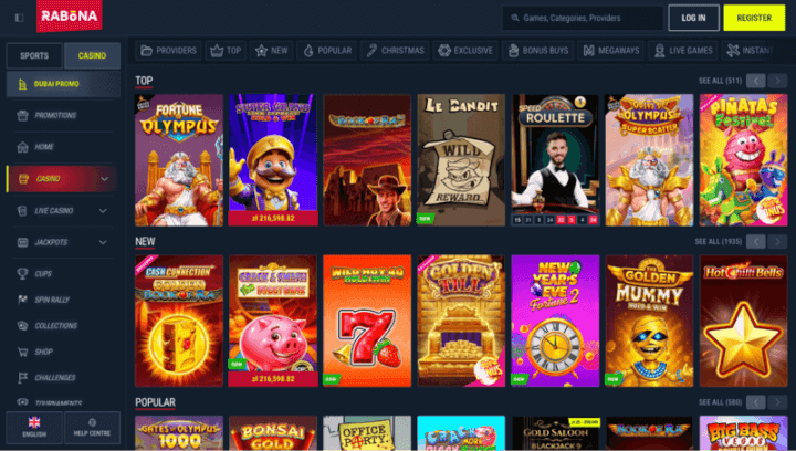 Rabona p&aacute;gina web