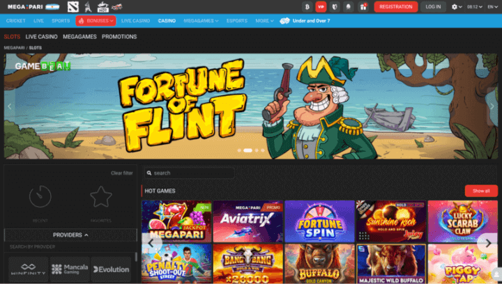 Megapari p&aacute;gina web