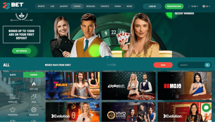 22bet p&aacute;gina web