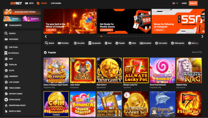 GG.bet p&aacute;gina web