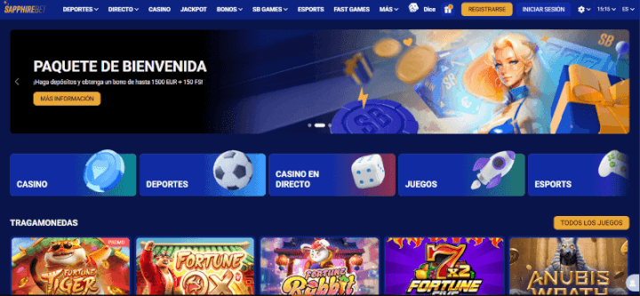 SapphireBet página web
