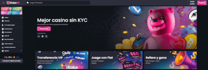 P&aacute;gina Web de Rakebit