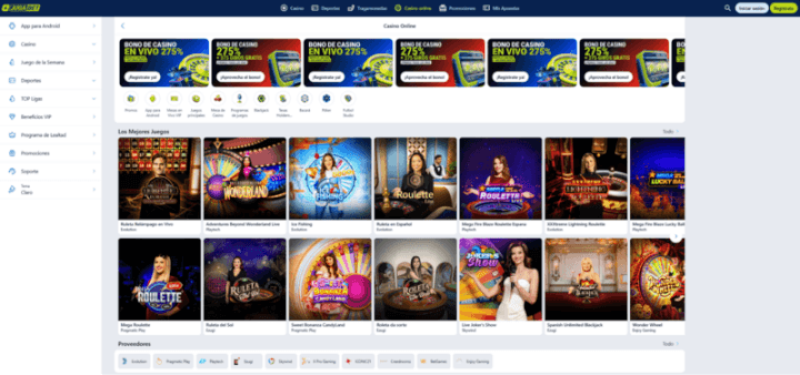 Jugabet página web