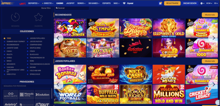 SapphireBet página web