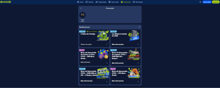 Jugabet página web