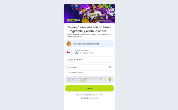 Jugabet página web
