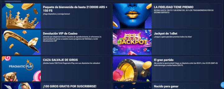 1xBet página web