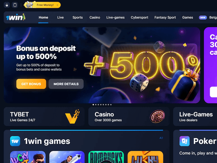 Página web de 1win