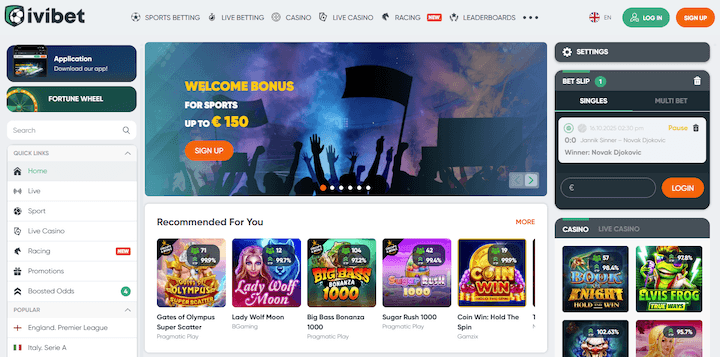 Página web de Ivibet