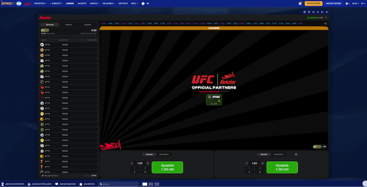 Página web de SapphireBet