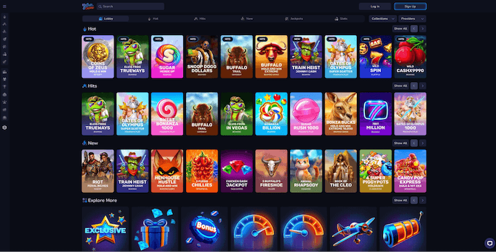 P&aacute;gina web de 7Bit Casino