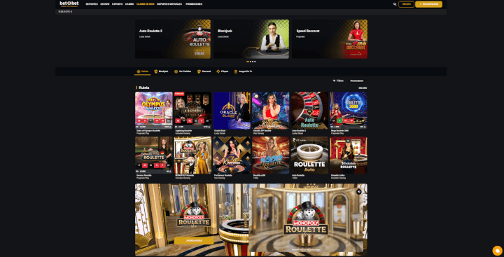 Página web de betObet