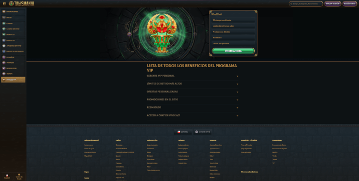Página web de Talismania