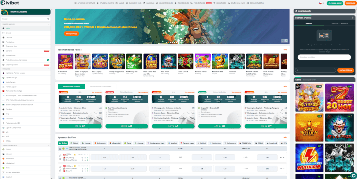 Sitio web de Ivibet