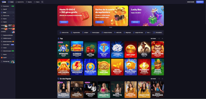Sitio web de SpinAura