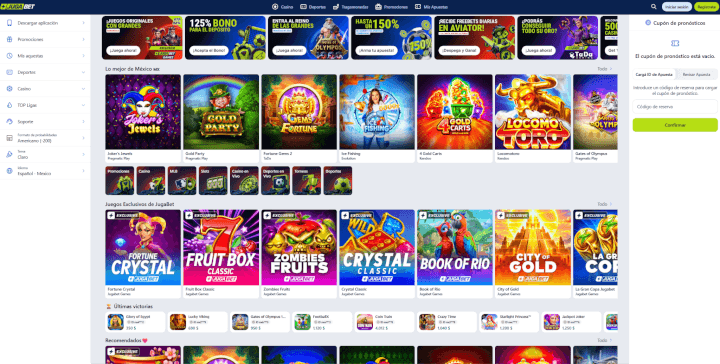 Jugabet sitio web